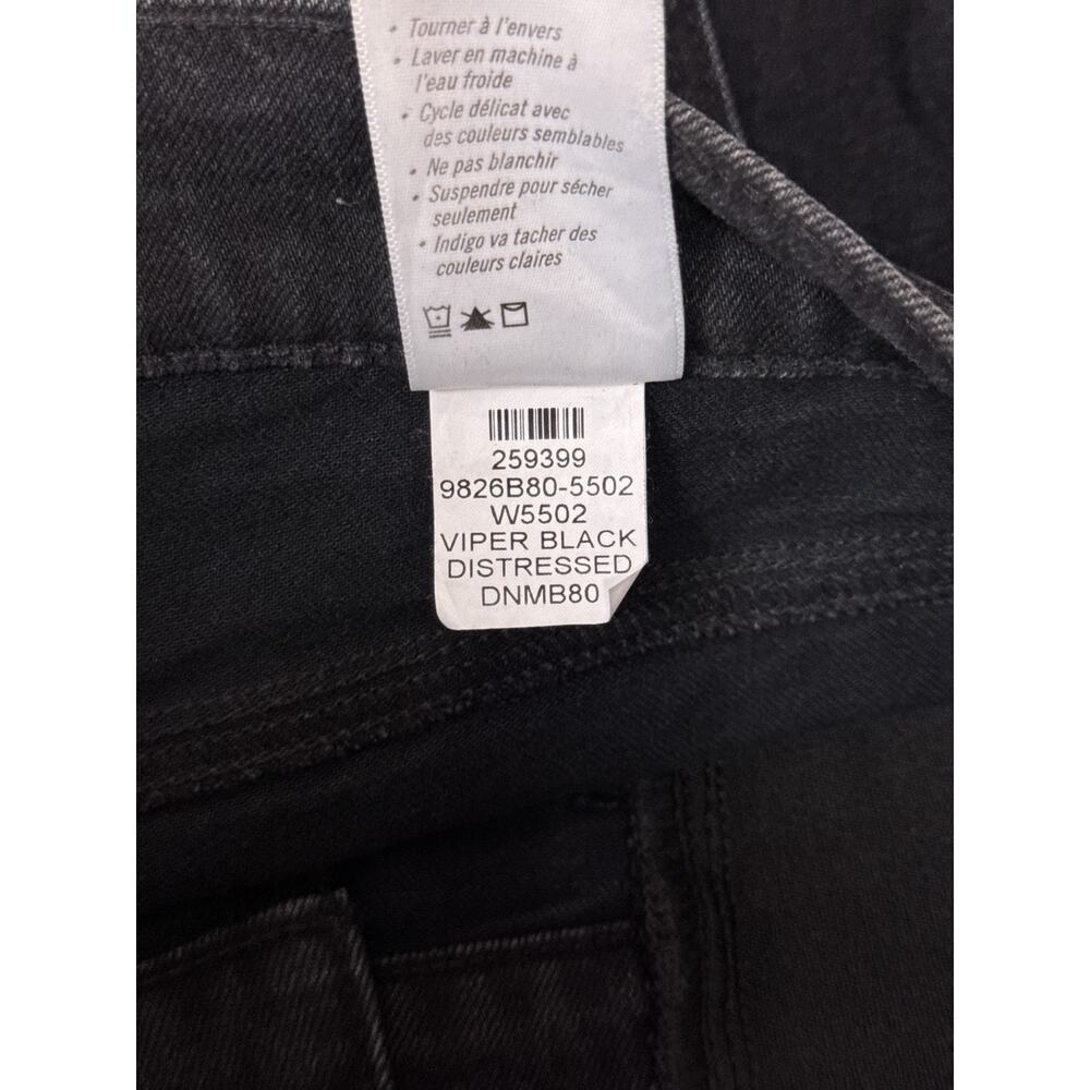Paige Anessa Jeans 25 Maternity Womens High Rise Wide Leg Black Wash - Picture 8 of 9